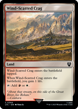 Wind-scarred crag